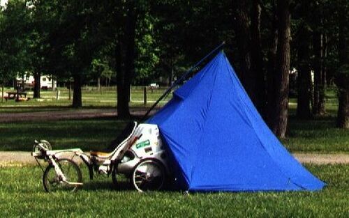 A Flevotrike to be used as camper